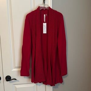 Brand new never worn red cardigan